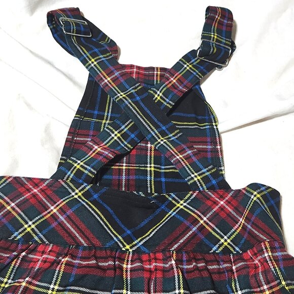 Girls Plaid Jumper Dress – Size 4T – Harajuku Mini Tartan with Pleats - Picture 5 of 5